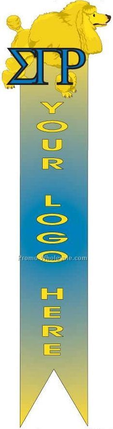 Sigma Gamma Rho Sorority Mascot Bookmark W/ Black Back