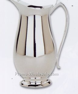 Silverplated 2 Quart Pitcher Barware W/ Ice Guard