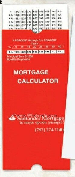 Sliding Version Mortgage Calculator (Express Service)