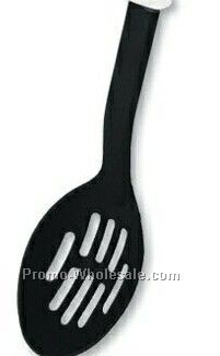 Slotted Spoon W/ White Handle