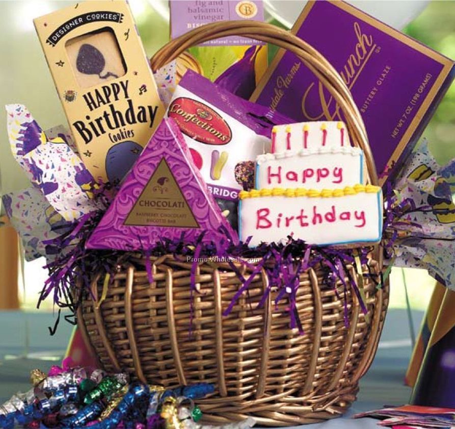 Small Birthday Surprise Party Gift Basket