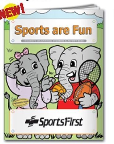Sports Are Fun Coloring Book