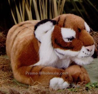 Stock 20" Stuffed Sitting Brown Tiger