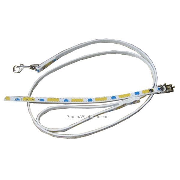 Striped And Dot Leash & Collar Set - New
