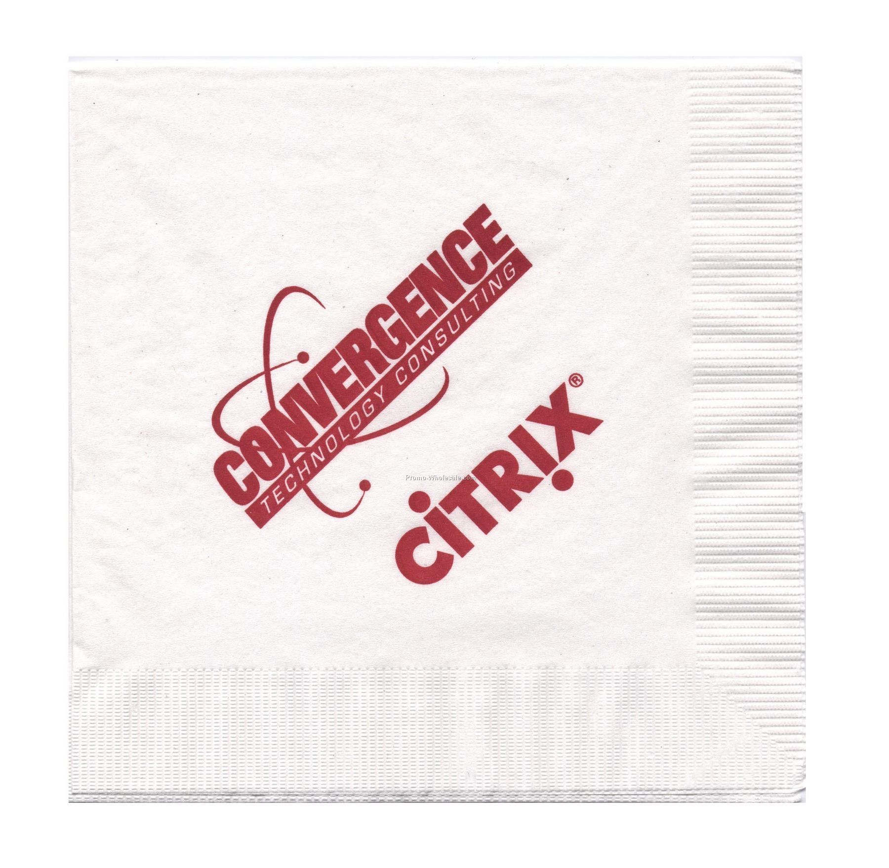 The 500 Line 3-ply (6-1/2"x6-1/2") White Luncheon Napkins