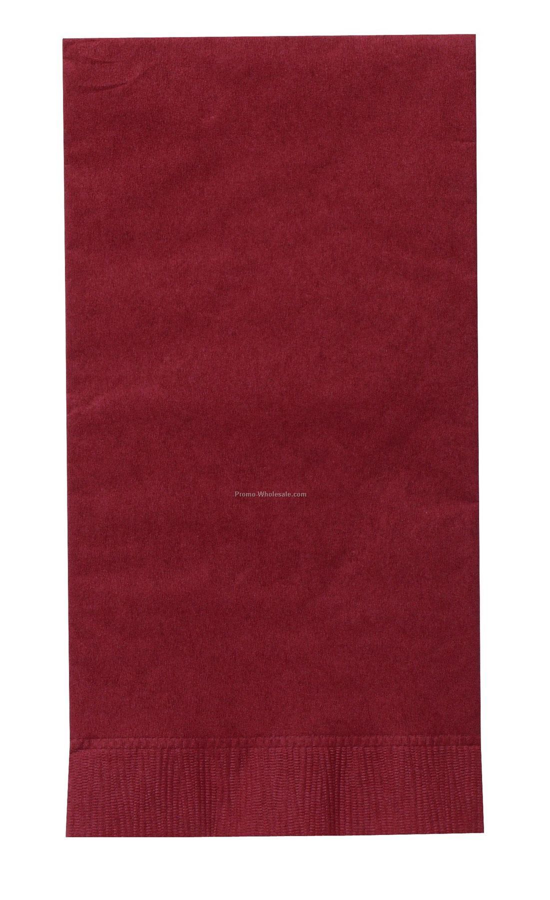 The 500 Line Colorware Burgundy Royale Red Dinner Napkins W/ 1/8 Fold
