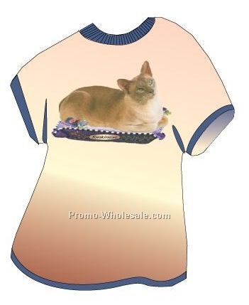 Tonkinese Cat Acrylic T Shirt Coaster W/ Felt Back
