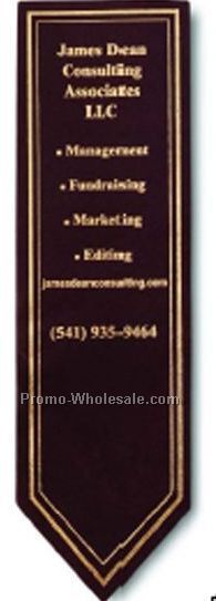 Top Grain Leather Pointed Bookmark 2"x7-1/2"