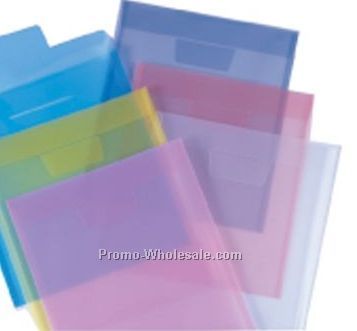 Translucent Flat Envelope W/ Tuck In Flap & Slot Closure (11-1/2"x9-1/2")