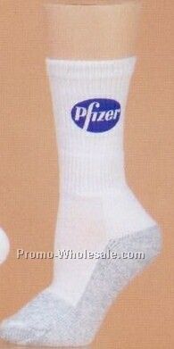 Triple Thick Cotton Crew Sock W/Contrast Sole