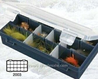 Tuff Tainer Fly/ Storage Box W/ Zerust Protection - 3 Partition/ 15 Divider