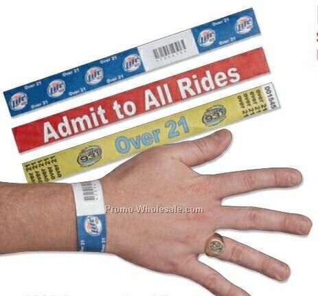 Tyvek Wrist Band / Personalized Data / 2 Color