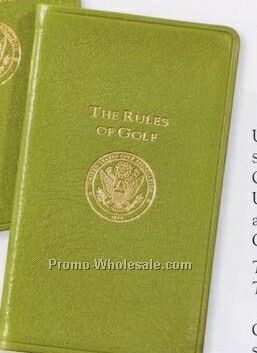 Usga Rules Of Golf Book W/ Traditional Genuine Leather Cover