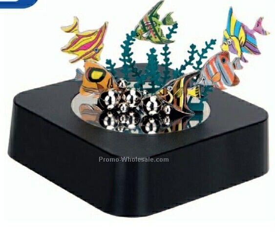 Virtual Aquarium Stress Reliever Sculpture W/ Magnetic Base