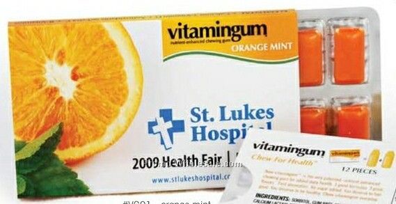 Vitamingum Nutrient-enhanced Chewing Gum (Orange Mint)