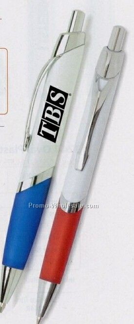 White Sleek Pen 5 1/2"x1/2" (Overseas 8-10 Weeks)