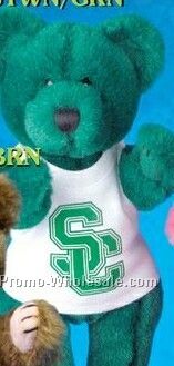 Winnie Bear Jointed Arms & Legs Green Bear (8")