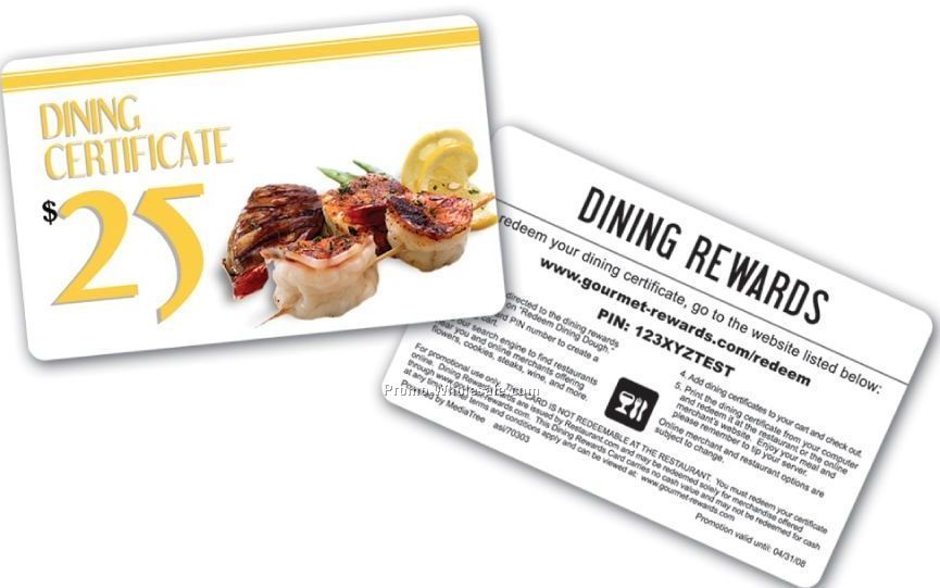 $25 Dining Gift Card