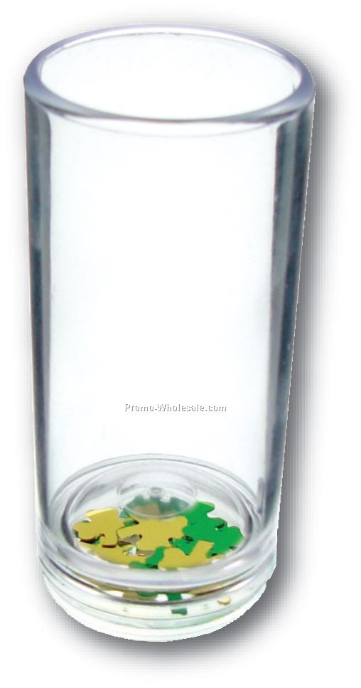 1-1/2 Oz. Lucky Shot Compartment Shooter Glass