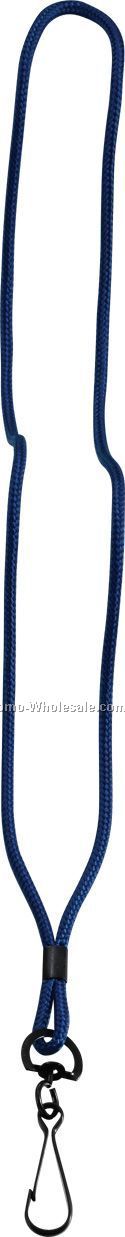 1/8" Cord Lanyard With Metal Crimp & Swivel J Hook - 1-3 Day Service