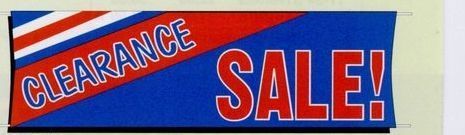10'x3' Fluorescent Stock Banner - Clearance Sale