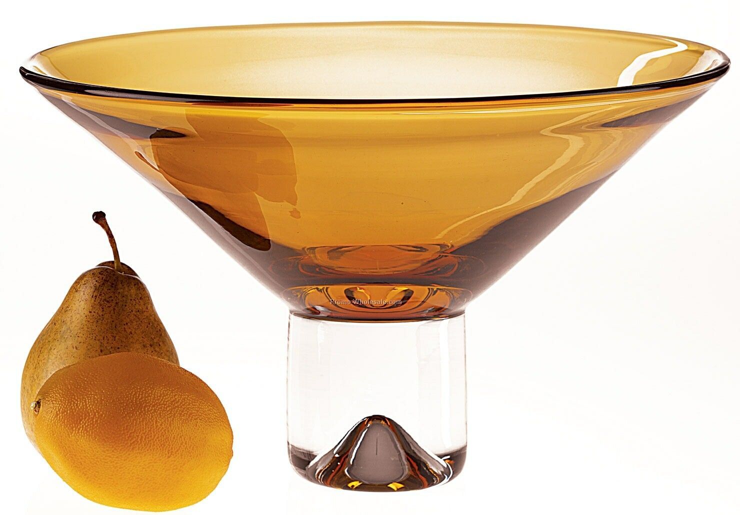 12" Amber Yellow Monaco Bowl