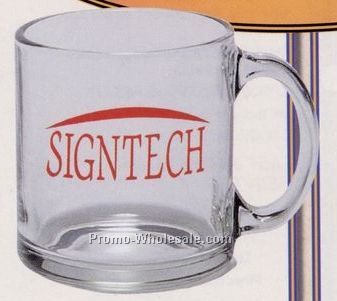 13 Oz. Glass Coffee Mug (Clear)