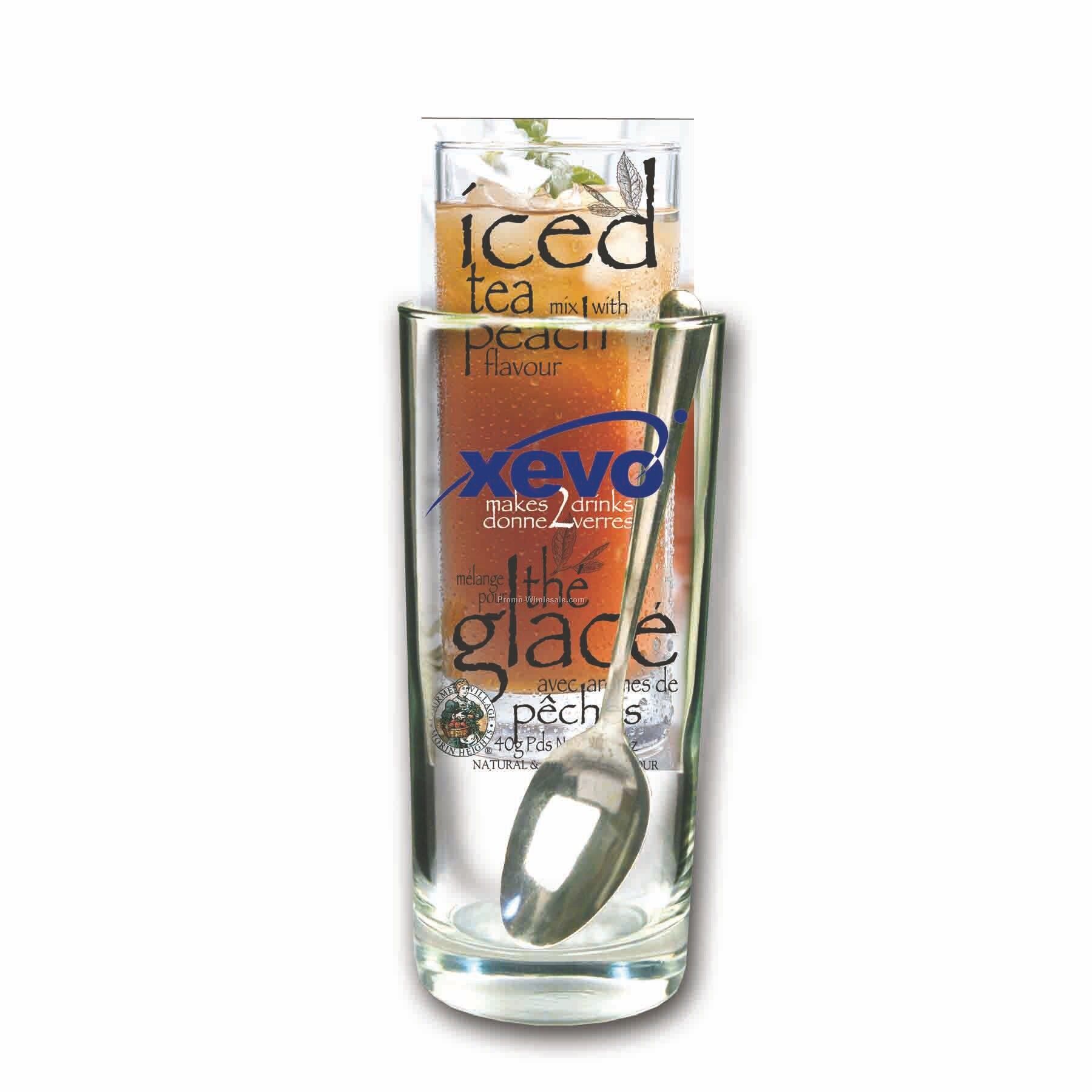 15 Oz Glass , Ice Tea Assorted Pack, Spoon
