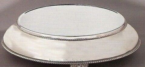 16" Top And 20" Base Silver Plated Cake Plateau