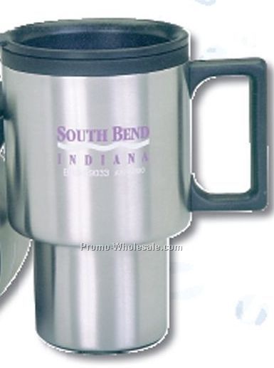 16 Oz. Stainless Steel Wall Travel Mug