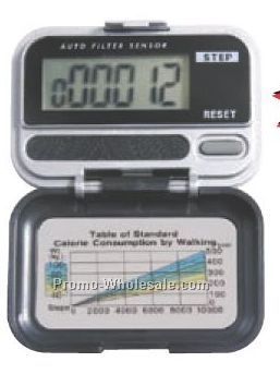 2-1/4"x1-1/2"x1" Single Function Digital Pedometer W/5-step Random Movement