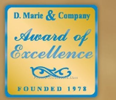 2"x2" Square Die Label (Foil Stamped)