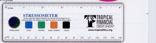 2"x6-1/4" Large Plastic Stress Rulers (4cp Front & One Color Back)