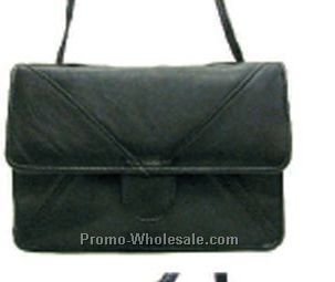 20cmx14cmx4cm Medium Black Lambskin Mini Bag With Top Flap