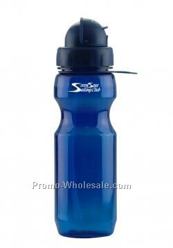 22 Oz. Straw Top Sporty Polycarbonate Sports Bottle