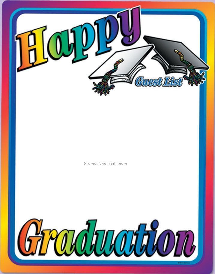 23"x18" Happy Graduation Partygraph Poster