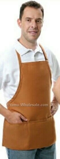 27"x31" Three Pocket Bib Apron (Red)