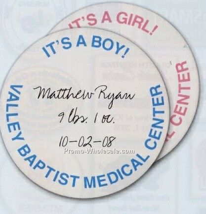 3-1/2" Round Keepsake Button