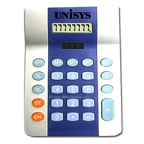 3-3/4"x5-3/4" Eight Digit Two Tone Handheld & Desktop Calculator