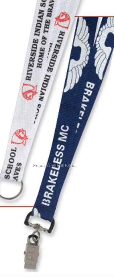 3/4" Overseas Silkscreen Lanyard (Overseas Service 6-8 Weeks)