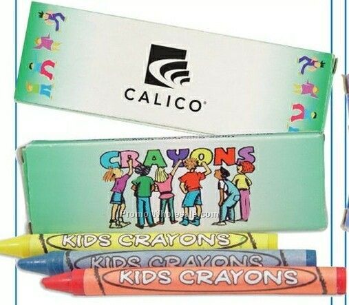 3 Pack Crayons (Imprinted)