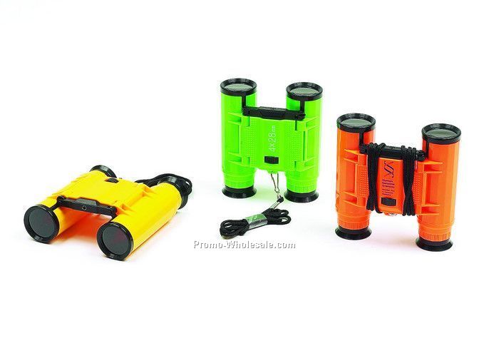 3"x1-1/2"x1-1/2" Orange Mini Binoculars