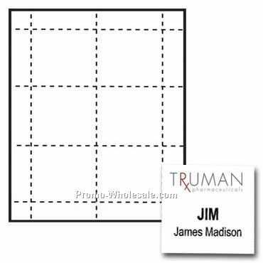 3"x3" Custom Nametag Inserts - 3 Color