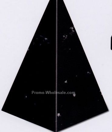 3"x5"x3" Pyramid Award - Jet Black (Medium)