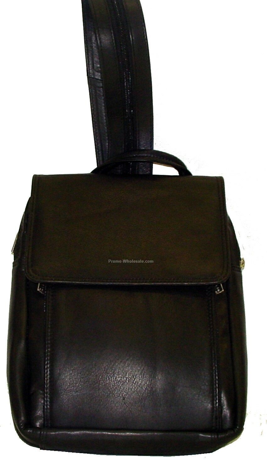 30cmx37cmx16cm Black Cowhide Annie's Day Pack Knapsack Backpack