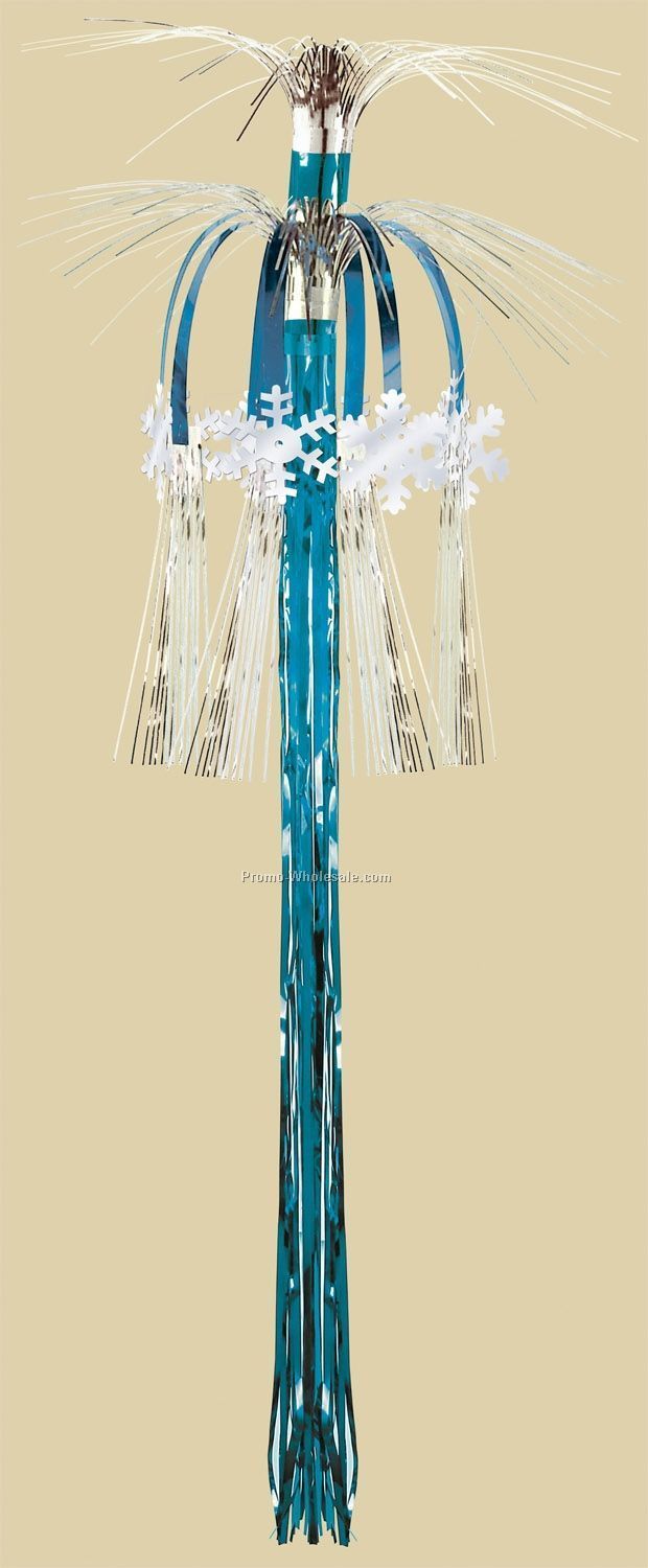 36" Snowflake Cascade Hanging Column