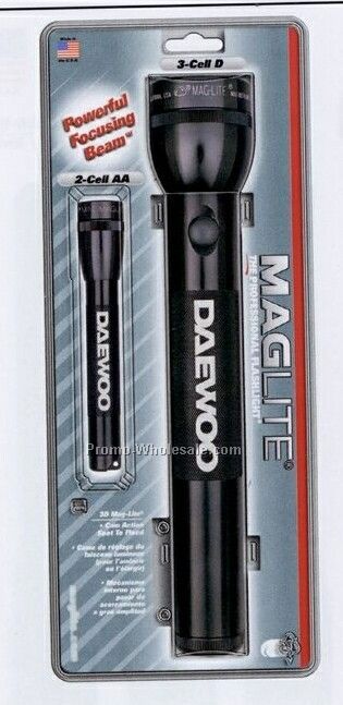 3d Cell Mag-lite And AA Mini Mag Combo Set