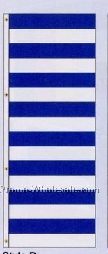 3'x8' Stock America Forever Drape Banners - Blue/ White Stripes