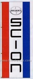 3'x8' Stock Dealer Logo Single Face Drape Flag - Scion