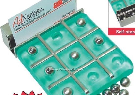 4-1/4"x5-1/4"x1" Jade Acrylic Tic-tac-toe Game